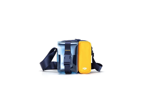 DJI Mavic Mini - Sacoche de transport (bleu et jaune) : intérieur de la sacoche
