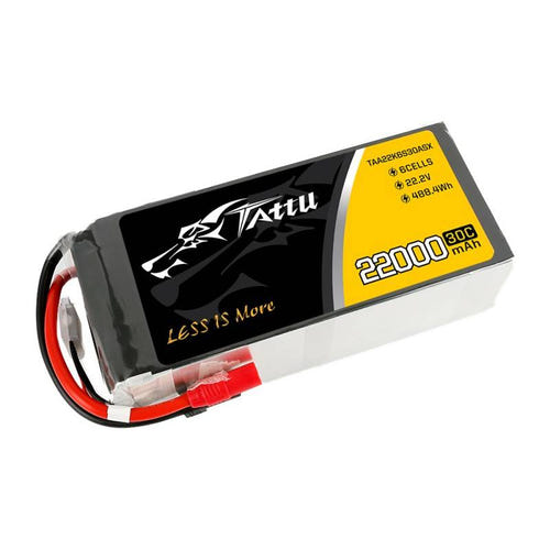 Tattu 22000 mAh 22,2 V 30C 6S1P - Batterie LiPo AS150 et XT150 : prise d'équilibrage JST-XH
