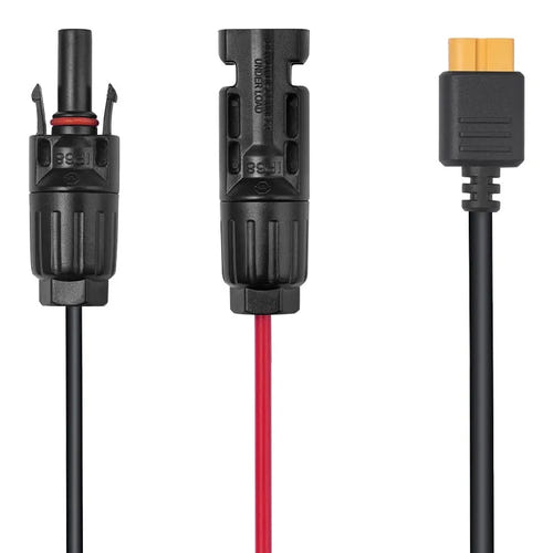 EcoFlow - Câble solaire MC4 vers XT60 de 3,5 m : connecteur XT60 côté station électrique