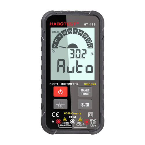 Habotest HT112B - Multimètre numérique True RMS 6000 points : multimètre Habotest HT112B vu d'ensemble