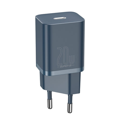 Baseus Super Si - Chargeur 20 W avec câble USB-C vers Lightning 1 m (bleu) : câble USB-C vers Lightning fourni