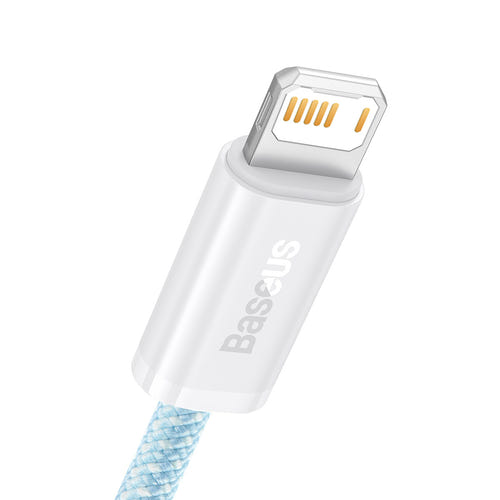 Baseus Dynamic - Câble USB-A vers Lightning 2,4 A, 1 m (bleu) : tresse haute densité du câble