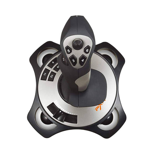 PXN-2113 PRO - Joystick de simulation de vol pour PC : manette des gaz intégrée au socle