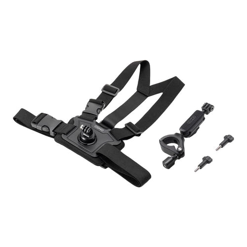 DJI Osmo Action - Kit d'accessoires vélo, guidon et harnais de poitrine : fixation de guidon et harnais de poitrine
