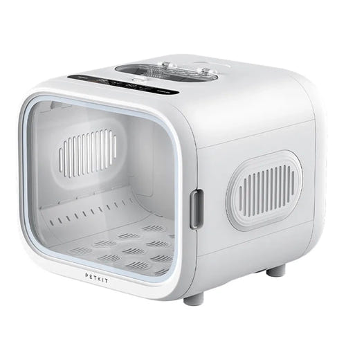 Petkit Airsalon Max - Séchoir connecté 60 L pour chat et petit chien (blanc) : hublot en verre trempé et éclairage intérieur