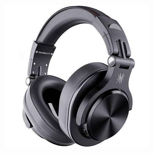 OneOdio Fusion A70 - Casque sans fil Bluetooth 5.2, 50 h (noir) : casque OneOdio Fusion A70 noir vu de trois quarts
