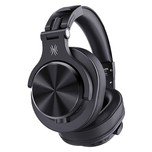 OneOdio Fusion A70 - Casque sans fil Bluetooth 5.2, 50 h (noir) : boutons de commande sur la coque