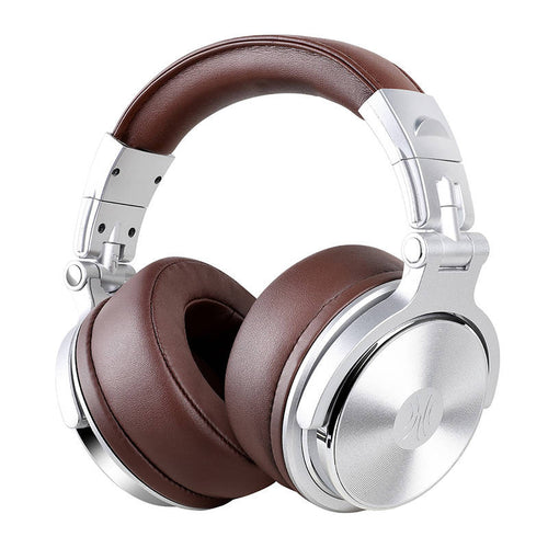 OneOdio Pro30 - Casque filaire 50 mm à mousse à mémoire (argent) : casque filaire OneOdio Pro30 argent vu de face