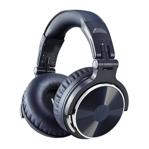 OneOdio Pro10 - Casque filaire Hi-Res 50 mm (bleu) : casque filaire OneOdio Pro10 bleu vu de trois quarts