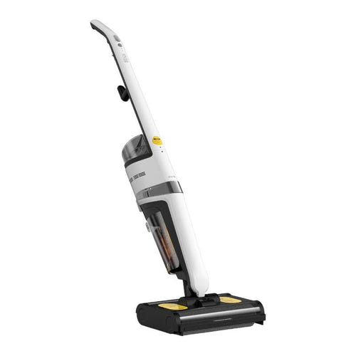 Deerma DEM-VX20W - Aspirateur balai laveur 420 W à double brosse : brosse carrée à deux rouleaux