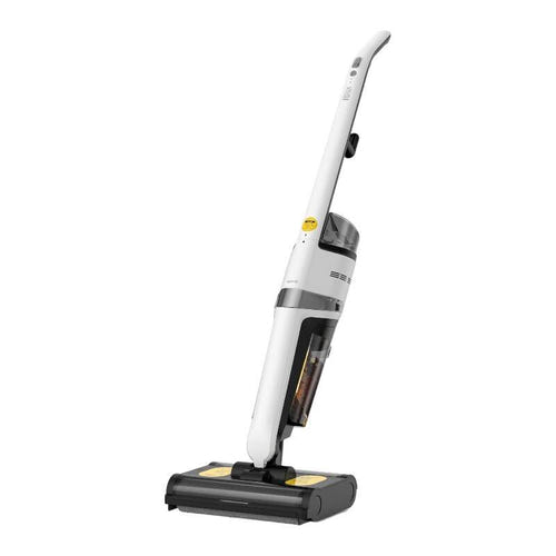 Deerma DEM-VX20W - Aspirateur balai laveur 420 W à double brosse : réservoirs d'eau propre et d'eau sale séparés