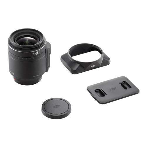 DJI DL PZ 17-28 mm T3.0 ASPH - Objectif à monture DL : objectif DJI DL PZ 17-28 mm T3.0 ASPH vu de côté