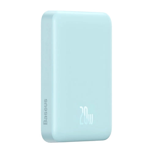 Baseus Magnetic Mini - Batterie externe magnétique 10 000 mAh 20 W (bleu) : port USB-C Power Delivery 20 W