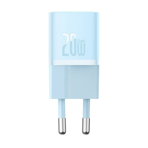 Baseus GaN5 - Chargeur secteur mini USB-C 20 W (bleu) : technologie GaN compacte