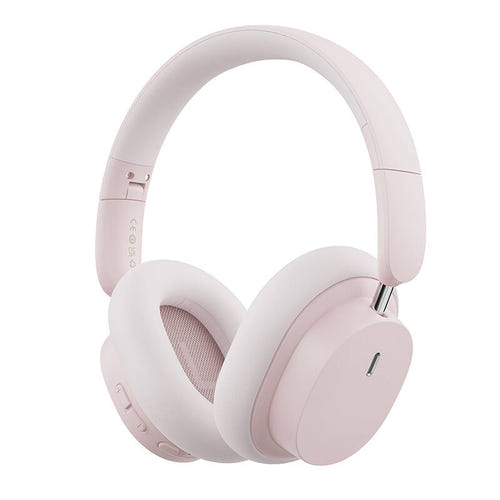 Baseus Bowie D05 - Casque sans fil Bluetooth 5.2, 70 h (rose doré) : transducteurs de 40 mm