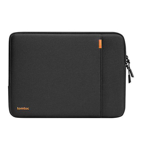 Tomtoc Defender-A13 - Housse pour ordinateur portable 14 pouces (noir) : housse noire 14 pouces fermée