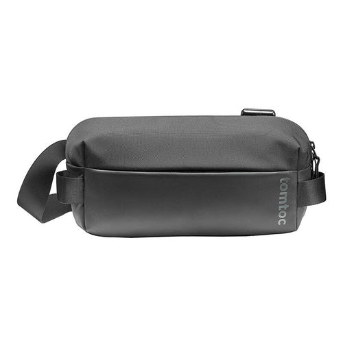 Tomtoc Explorer-T21 - Sacoche à bandoulière 4 L en Cordura (noir) : sacoche noire 4 L portée en bandoulière