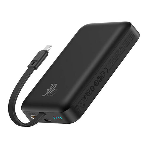 Baseus Magnetic Mini - Batterie externe magnétique 10 000 mAh 30 W (noir) : capacité de 10 000 mAh