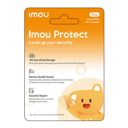 IMOU Protect Plus - Carte d'abonnement 1 an pour une caméra : carte d'abonnement IMOU Protect Plus