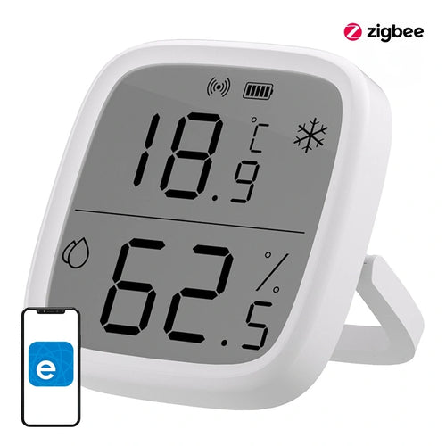 Sonoff SNZB-02D - Capteur de température et d'humidité Zigbee à écran LCD : capteur Sonoff SNZB-02D et son écran LCD