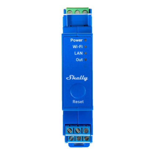 Shelly Pro 1 - Relais domotique 1 canal à contacts secs sur rail DIN : relais Shelly Pro 1 sur rail DIN