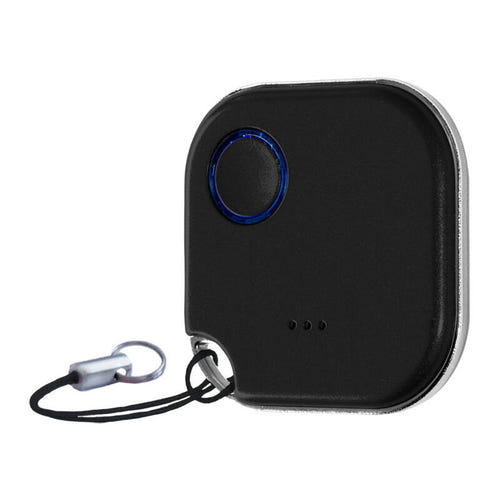 Shelly BLU Button 1 - Bouton Bluetooth de scènes, 4 actions (noir) : bouton tenu dans la main