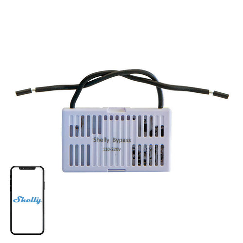 Shelly Bypass - Module de compensation pour Shelly 1L et Dimmer 2 : module Shelly Bypass blanc