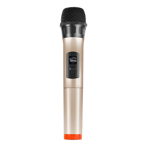 Puluz PU628J - Microphone dynamique sans fil UHF, jack 3,5 mm (doré) : microphone dynamique sans fil Puluz PU628J doré