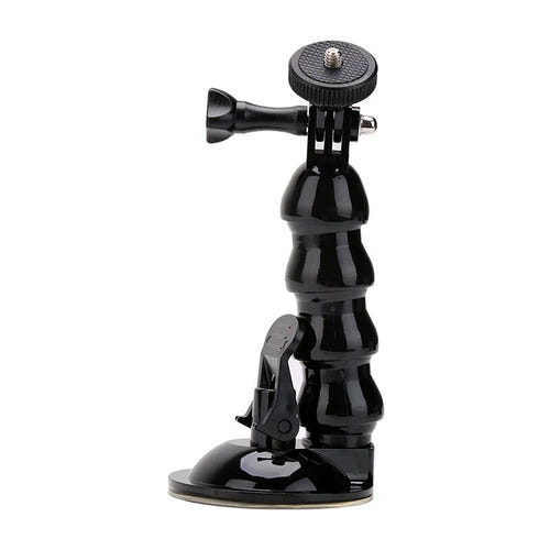 Telesin GP-SUC-006 - Support voiture à ventouse pour caméra et smartphone (noir) : ventouse de 7,3 cm posée sur une vitre