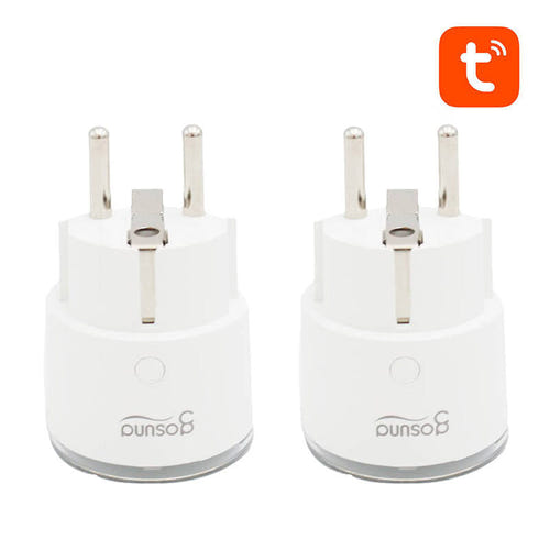 Gosund SP111 - Prises connectées Wi-Fi 16 A, 3680 W, lot de 2 (Tuya) : suivi de la consommation dans l'application