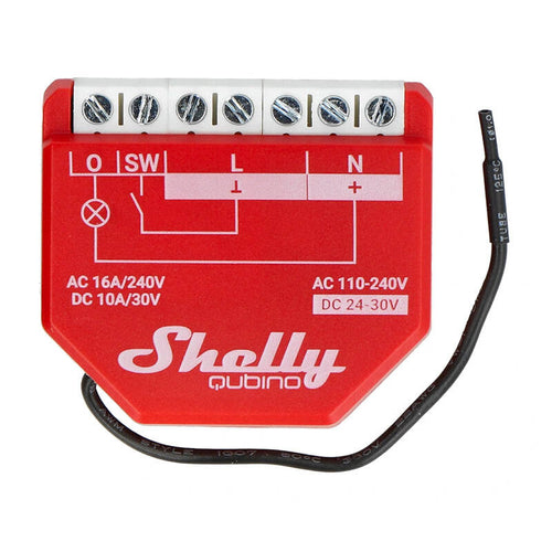 Shelly Qubino Wave 1PM - Module Z-Wave 1 canal avec mesure de puissance : module Z-Wave Shelly Qubino Wave 1PM