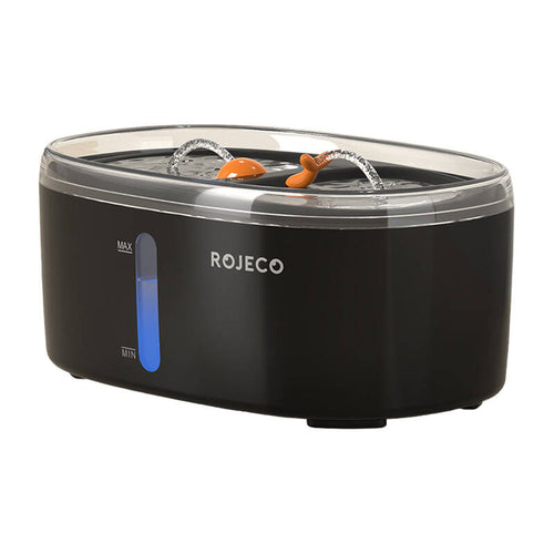 Rojeco RYSJ-09 - Fontaine à eau pour chien et chat 2,5 L (noire) : fontaine à eau Rojeco RYSJ-09 noire de 2,5 L