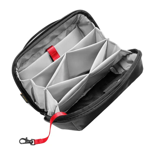 tomtoc Navigator-T13 - Trousse à accessoires 2,4 L (noire) : panneau amovible pour cartes SD