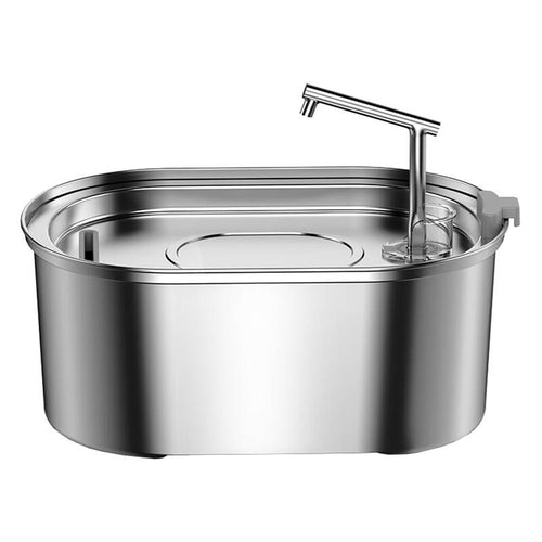 Rojeco RYSJ-07 - Fontaine à eau inox 304 de 3,2 L pour chat et chien : fontaine à eau Rojeco RYSJ-07 en inox 304 de 3,2 L