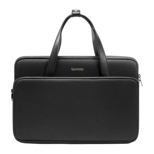 Tomtoc Versatile-A12 - Sacoche pour ordinateur 14 pouces (noire) : sacoche Tomtoc Versatile-A12 noire vue de face
