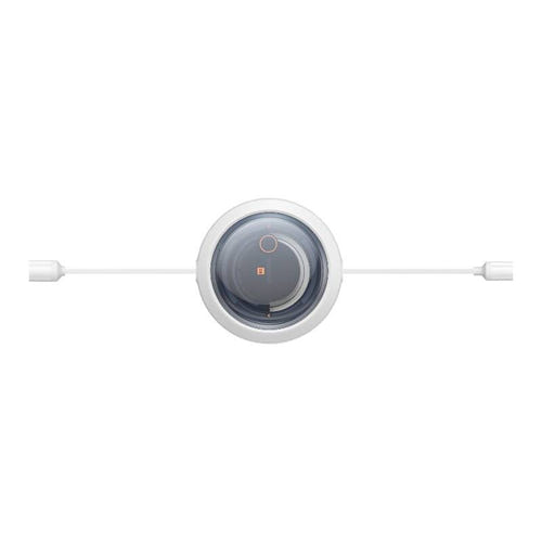 Baseus Free2Draw - Câble 3 en 1 USB-C, Lightning et micro USB 100 W (blanc) : réglage de la longueur du câble en quatre crans