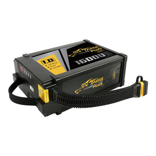 Tattu Plus 1.0 Compact - Batterie LiPo 12S 16000 mAh 44,4 V (AS150U) : étiquette 16000 mAh 44,4 V 15C du pack 12S