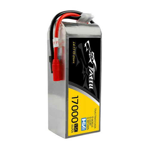 Tattu 17000 mAh 22,8 V 15C - Batterie LiPo 6S1P (AS150 et XT150) : prises AS150 et XT150 de décharge