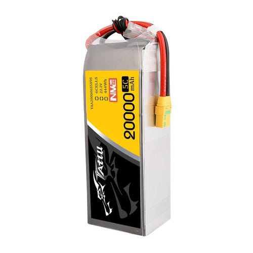 Tattu NMC 20000 mAh 22,2 V 5C - Batterie LiPo 6S1P (XT90-S) : prise XT90-S et connecteur JST-XHR-7P