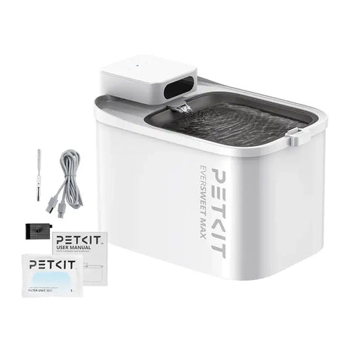 Petkit Eversweet Max - Fontaine à eau sans fil 3 L pour chat et chien : pompe sans fil et filtre de la fontaine