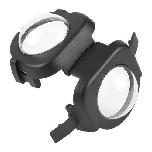 Puluz PU975 - Protection d'objectif en verre optique pour Insta360 X4 : protection Puluz posée sur la caméra