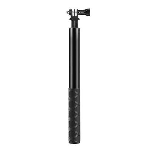 Puluz PU815 - Perche selfie métal 28-111 cm pour caméras d'action : poignée caoutchoutée et filetage de la perche