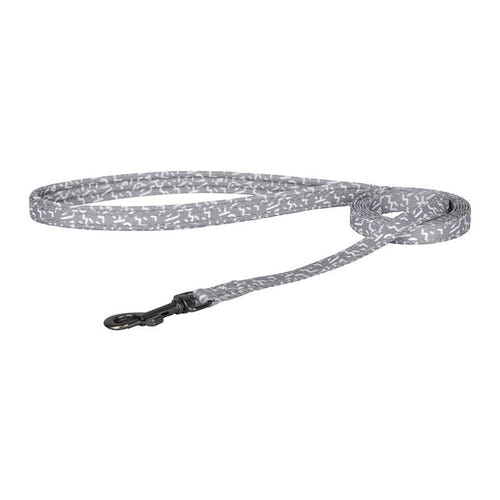 Dogness - Ensemble laisse 1,5 m et harnais pour chien (gris clair) : laisse Dogness de 1,5 m en nylon