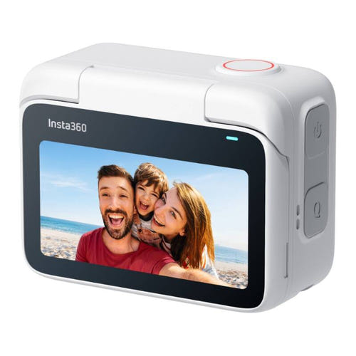 Insta360 GO 3S 128 Go - Caméra d'action 4K magnétique (blanche) : écran tactile inclinable de 2,2 pouces de l'Action Pod