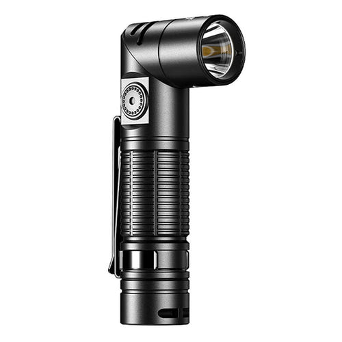 Superfire G19-S - Lampe torche 360 lm à tête inclinable et aimant (noir) : lampe torche Superfire G19-S noire à tête inclinable