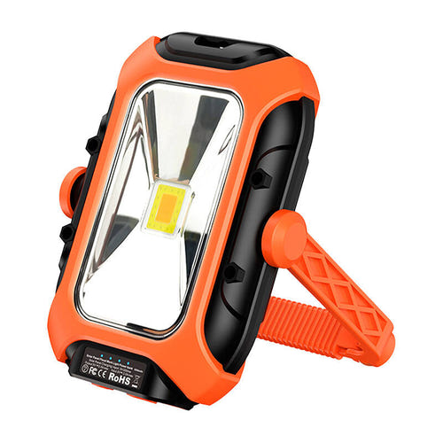 Superfire GM05 - Lampe d'atelier solaire 500 lm avec fonction batterie externe : lampe d'atelier Superfire GM05 avec panneau solaire