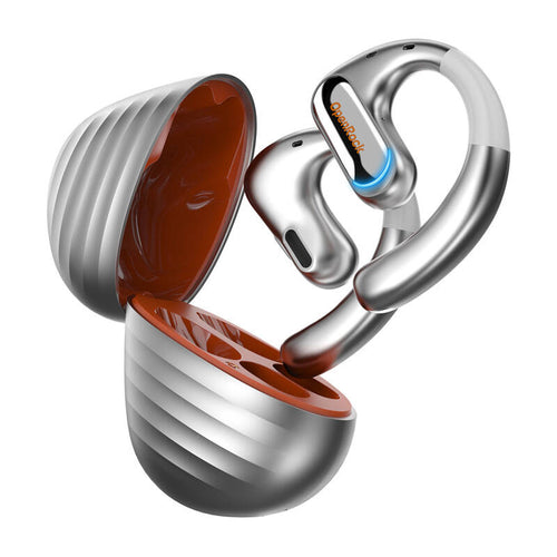 OneOdio OpenRock Pro - Écouteurs sans fil à oreille ouverte (argent) : écouteurs sans fil OneOdio OpenRock Pro argent