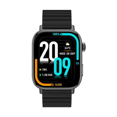 COLMi C8 Max - Montre connectée 1,93 pouce bracelet magnétique (noir) : bracelet en silicone à fermeture magnétique