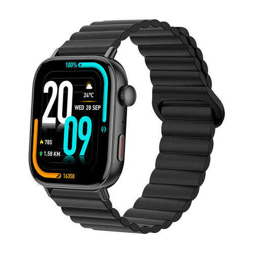 COLMi C8 Max - Montre connectée 1,93 pouce bracelet magnétique (noir) : écran IPS de 1,93 pouce et couronne