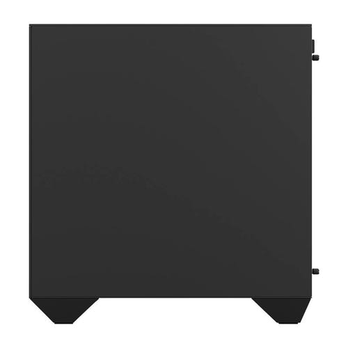 darkFlash DY470 - Boîtier PC grande tour compatible back-connect (noir) : intérieur du châssis et passages de câbles
